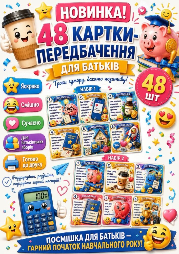 Головне зображення розробки: Веселі передбачення для батьків 💕✨️😉