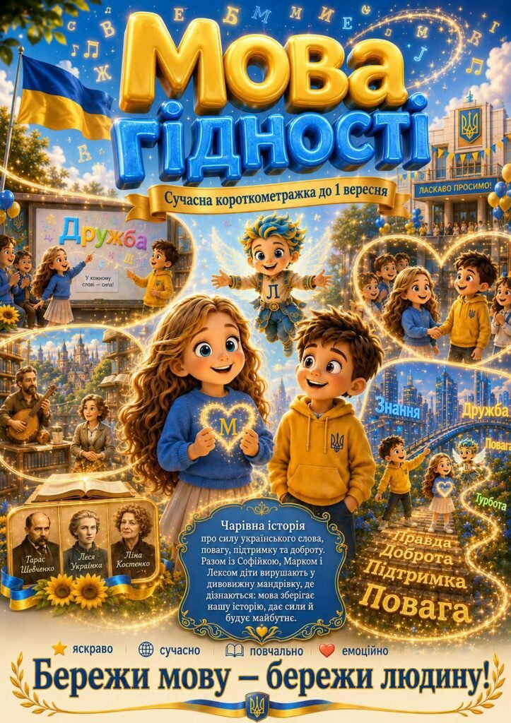 Головне зображення розробки: НОВИНКА! Мультфільм «Мова гідності» ✨🎬