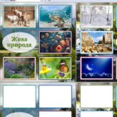 Уміння ділити об’єкти на класи відповідно до заданої основи. Гра “Жива – нежива природа”