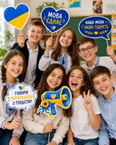 🇺🇦 ФОТОБУТАФОРІЯ «МОВА ГІДНОСТІ» — 27 ЕЛЕМЕНТІВ У КОМПЛЕКТІ! 💙💛