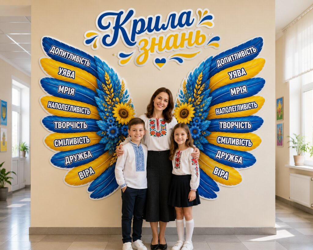 Головне зображення розробки: Фотозона «Крила знань» до 1 вересня.