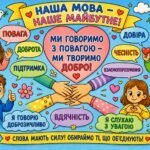 Плакат співпраці (Розмальовка) “Мова гідності”