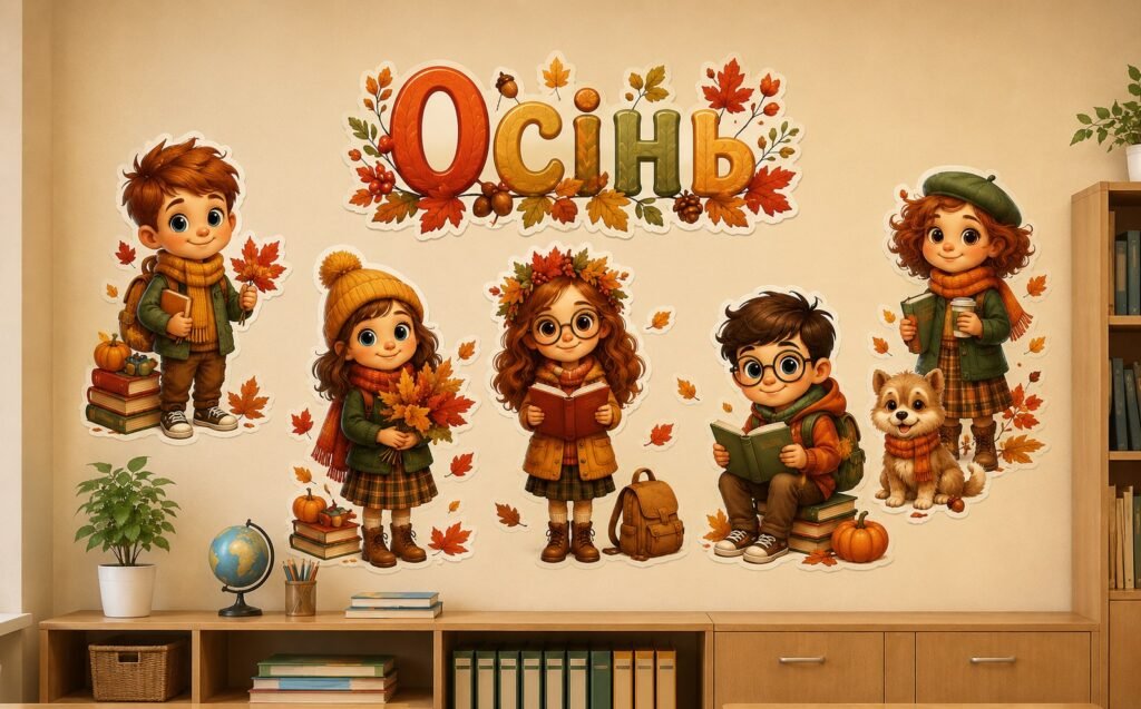 Головне зображення розробки: 🍂 Осіннє оформлення класу 🍂 Декор