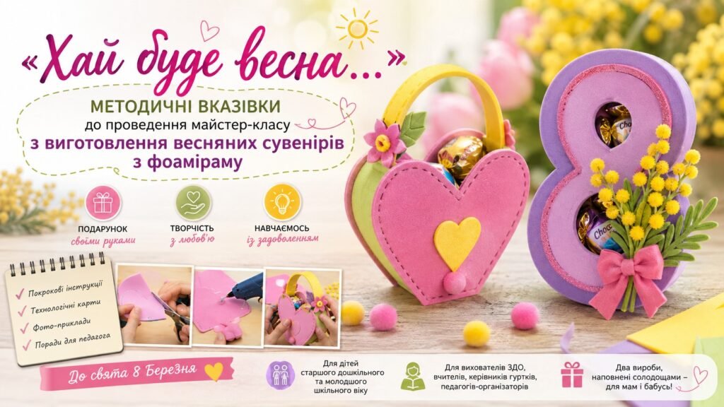 Головне зображення розробки: «Хай буде весна…»: методичні вказівки до проведення майстер-класу з виготовлення весняних сувенірів з фоаміраму