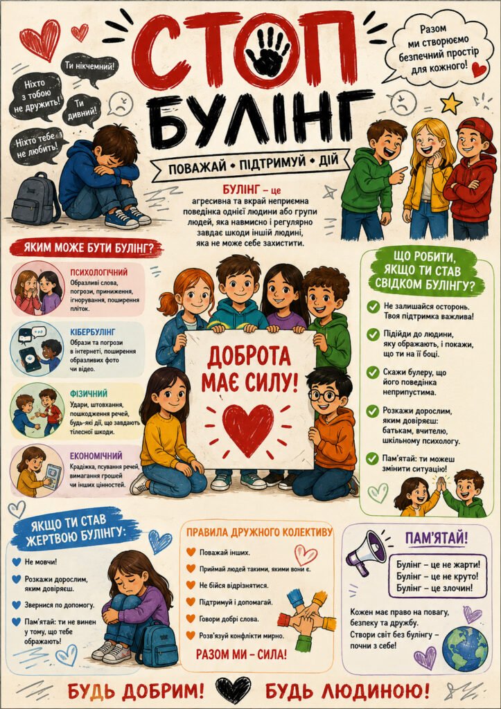 Головне зображення розробки: Плакат «СТОП булінг»