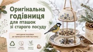 «Оригінальна годівниця для пташок зі старого посуду»: методичні вказівки до проведення майстер-класу