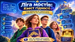 «Ліга мостів: Квест гідності» — ігрова презентація до Першого уроку 2026/2027 н.р. для середньої школи