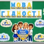 Фото розробки: МЕГАНАБІР до першого уроку 2026/2027 «МОВА ГІДНОСТІ починається з кожного з нас» 2–5 клас. Презентація + конспект + аркуші для друку + колективна робо