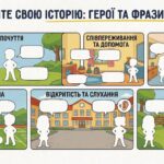 Інтерактивний Перший урок «Мова Гідності: Створюємо власний комікс поваги» (Конспект + Повний комплект макетів та стікерів)