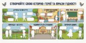 Інтерактивний Перший урок «Мова Гідності: Створюємо власний комікс поваги» (Конспект + Повний комплект макетів та стікерів)