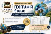 Навчальна програма Географія 9 клас НУШ — 35 години / 1 година на тиждень | за підручником Кобернік