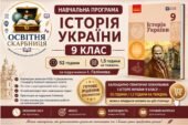 Навчальна програма Історія України 9 клас НУШ — 52 години / 1,5 години на тиждень | за підручником Галімова