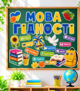 МЕГАНАБІР «МОВА ГІДНОСТІ» 💛💙ПРЕЗЕНТАЦІЯ + КОНСПЕКТ + ОФОРМЛЕННЯ ДОШКИ + РОЗДАТКОВИЙ МАТЕРІАЛ. Створений відповідно до рекомендацій МОН