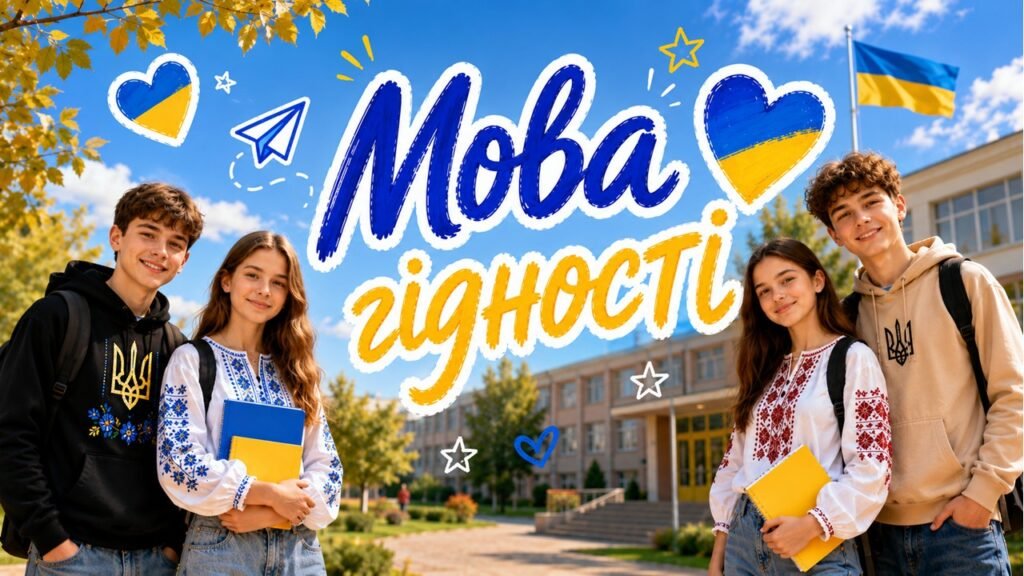 Головне зображення розробки: МЕГАНАБІР «МОВА ГІДНОСТІ» 💛💙ПРЕЗЕНТАЦІЯ + КОНСПЕКТ + ОФОРМЛЕННЯ ДОШКИ + РОЗДАТКОВИЙ МАТЕРІАЛ. Створений відповідно до рекомендацій МОН