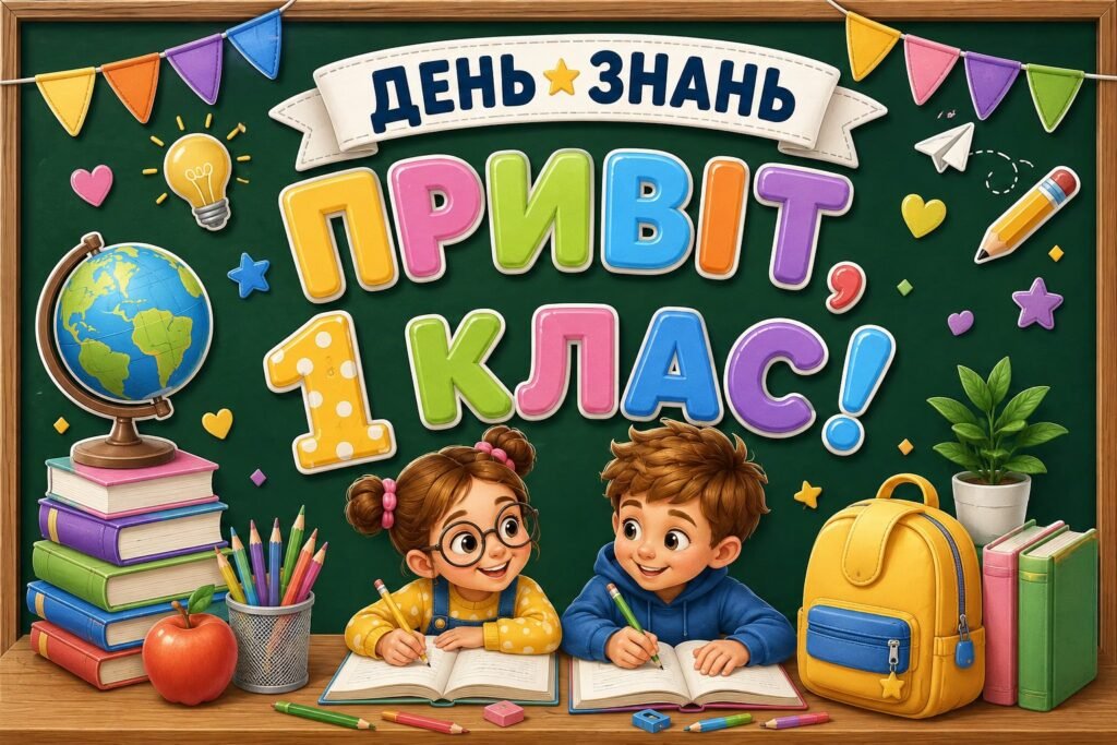 Головне зображення розробки: 🎒 Оформлення класу/дошки «День знань. Привіт, 1/2/3/4/5/6/7/8/9/10/11 клас!» 🌈📚