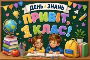 🎒 Оформлення класу/дошки «День знань. Привіт, 1/2/3/4/5/6/7/8/9/10/11 клас!» 🌈📚
