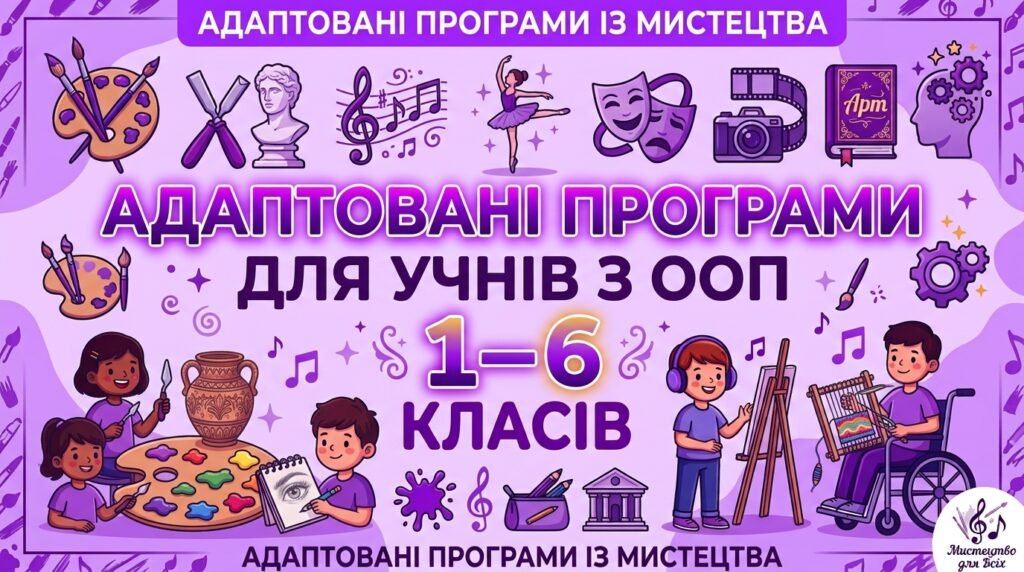 Головне зображення розробки: Образотворче мистецтво. Адаптована навчальна програма для учня ООП (навчальні труднощі помірного ступеня прояву) 5 клас за підр. «Мистецтво. 5 клас» (