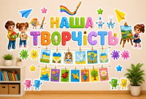 Яскравий куточок для школи або садочка «НАША ТВОРЧІСТЬ»!