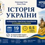 Календарно-тематичне планування з Історії України, 7 клас НУШ — 19 годин / 0,5 години на тиждень Автори: Олександр Гісем, Ольга Гісем