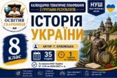 Календарно-тематичне планування з Історії України, 8 клас НУШ — 35 годин / 1 година на тиждень Автор: Г. Хлібовська