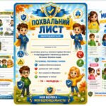Фото розробки: Комплект «МОЯ БЕЗПЕКА — МОЯ ВІДПОВІДАЛЬНІСТЬ» для початкових класів (презентація+плакат+робочі аркуші+розтяжка+похвальний лист)