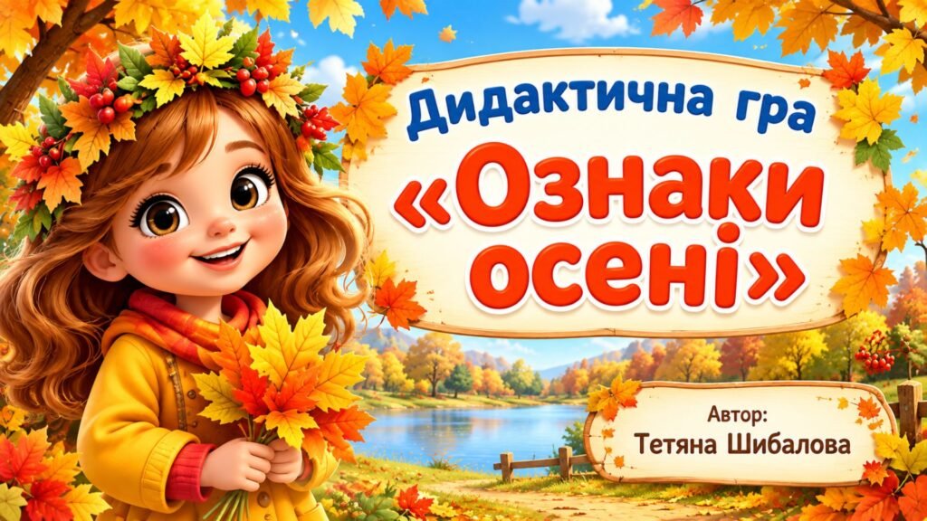 Головне зображення розробки: Дидактична гра “Ознаки осені”