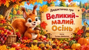 Дидактична гра “Великий – малий. Осінь”