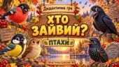 Дидактична гра “Хто зайвий? Птахи”