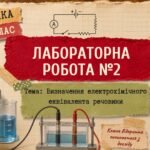 Фізика 9 (НУШ) Лабораторна робота №2 “Визначення електрохімічного еквівалента речовини”