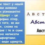 Фото розробки: Шрифти (інформатика Воронцова 2 клас)