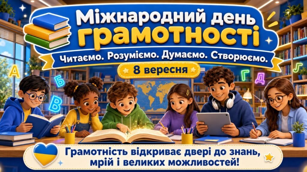 Головне зображення розробки: Презентація “Міжнародний день грамотності”