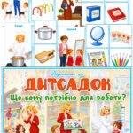 Дидактична гра “Дитсадок. Що кому потрібно для роботи?”