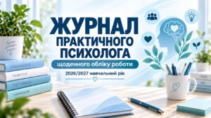 Журнал щоденного обліку роботи практичного психолога на 2026/2027 навчальний рік