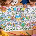 “ДНК МИРУ” – мегарозмальовка до Дня миру. 1, 4, 9, 16 аркушів.