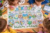 “ДНК МИРУ” – мегарозмальовка до Дня миру. 1, 4, 9, 16 аркушів.