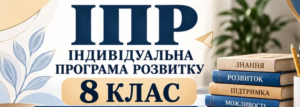 Головне зображення розробки: ІПР 8 клас | IV рівень підтримки (Заповнено)