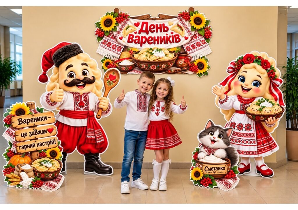Головне зображення розробки: 🌻🥟 МЕГА ОФОРМЛЕННЯ ДО ДНЯ ВАРЕНИКІВ! 🥟🇺🇦
