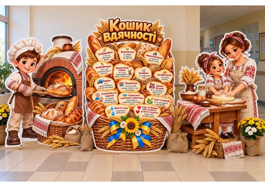 Головне зображення розробки: 🍞🌾 МЕГА ФОТОЗОНА ДО ДНЯ ХЛІБА «КОШИК ВДЯЧНОСТІ»! 💛💙