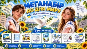🕊💙💛 МЕГАНАБІР ДО ДНЯ МИРУ 💙💛🕊 Презентація +конспект +оформлення +роздатковий +буклет +розмальовки +окуляри +фотобутафорія