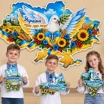 МЕГАФЛЕШМОБ 🕊️ УКРАЇНА — ЗА МИР! 💙💛. Карта України та області для оформлення чи флешмобу
