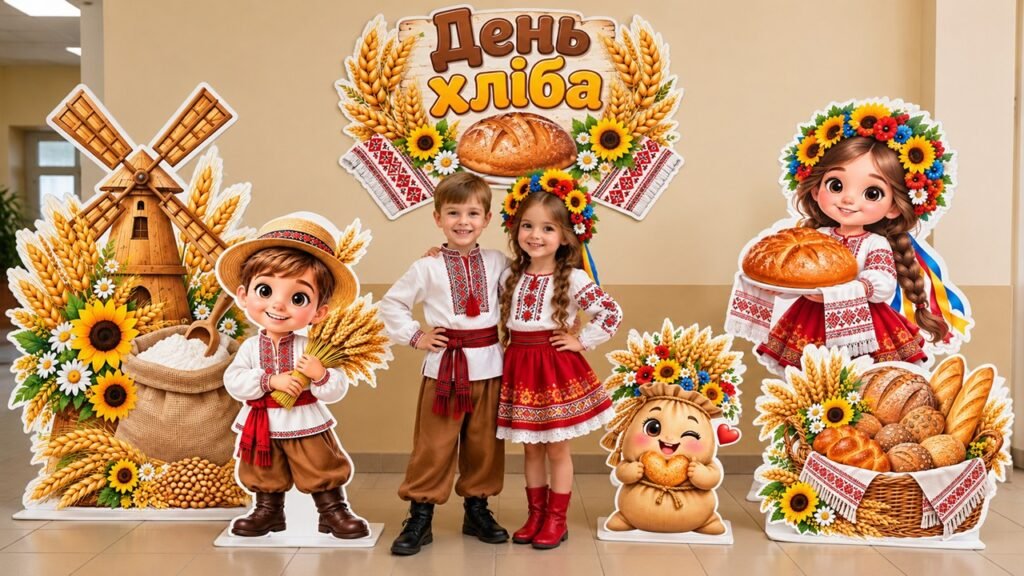 Головне зображення розробки: 🌾 Колоритне МЕГА ОФОРМЛЕННЯ до Дня хліба! 🍞💛