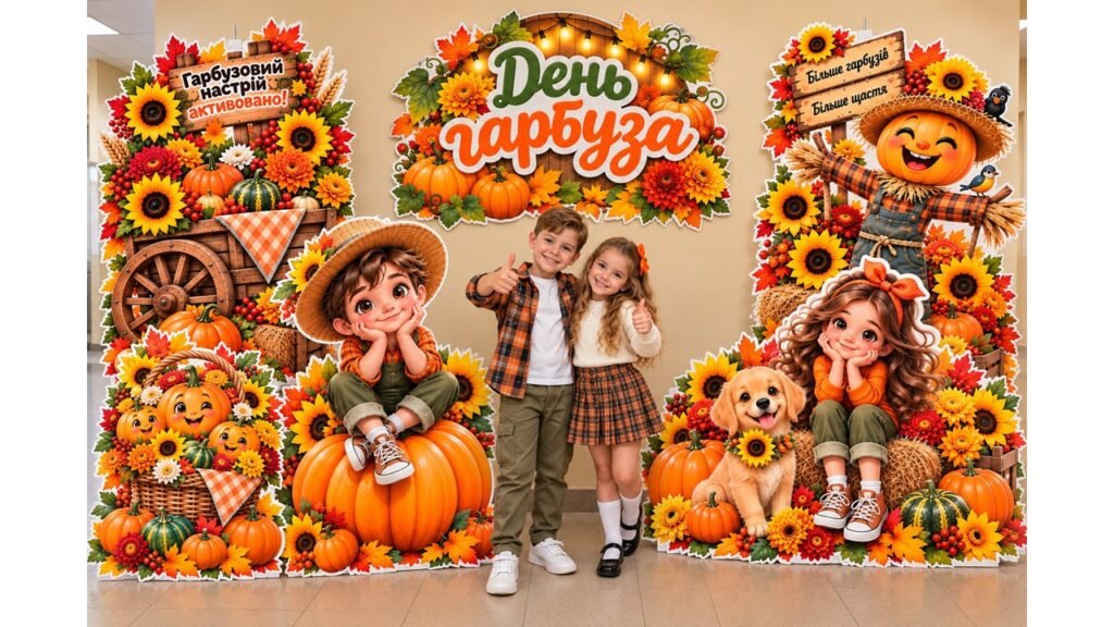 Головне зображення розробки: 🎃 МЕГА ОФОРМЛЕННЯ ДО ДНЯ ГАРБУЗА! 🍂🧡