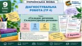 Підсумкова робота з української мови для 9 класу НУШ. Тема: «Складне речення. Складносурядне речення». Група результатів 4 (ГР4)