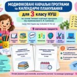 Фото розробки: Модифіковані навчальні програми та календарні планування для 3 класу НУШ | 9 предметів | ООП, 4, 5 рівень підтримки | О. Я. Савченко