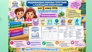 Модифіковані навчальні програми та календарні планування для 1 класу НУШ | О. Я. Савченко | Для дітей з ООП