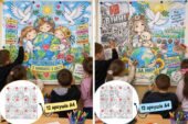 🌍 Розмальовки до Дня миру — великий формат| Колективна розмальовка для класу 🕊️