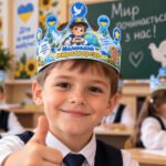 Фото розробки: 👑 КОРОНИ ДО ДНЯ МИРУ «МАЛЕНЬКИЙ МИРОТВОРЕЦЬ» (10 шт)