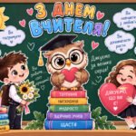 🌸 Оформлення дошки до Дня вчителя «Дякуємо за велике серце!»