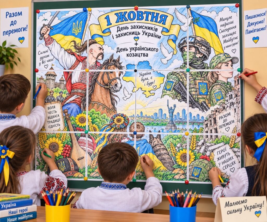 Головне зображення розробки: 🇺🇦 Розмальовки до Дня захисників і захисниць України та Дня українського козацтва