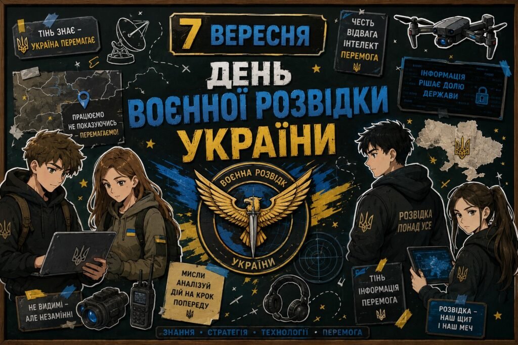 Головне зображення розробки: ОФОРМЛЕННЯ ДО 7 ВЕРЕСНЯ 🎖️ «ДЕНЬ ВОЄННОЇ РОЗВІДКИ УКРАЇНИ»